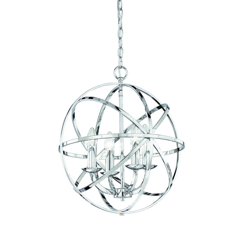 Leffel 4 - Light Chrome Sphere Pendant