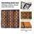 Acacia wood interlocking deck tiles (12 "x12" 30-piece set)–Snap-on type with drainage base, suitable for terraces, balconies and swimming pools.