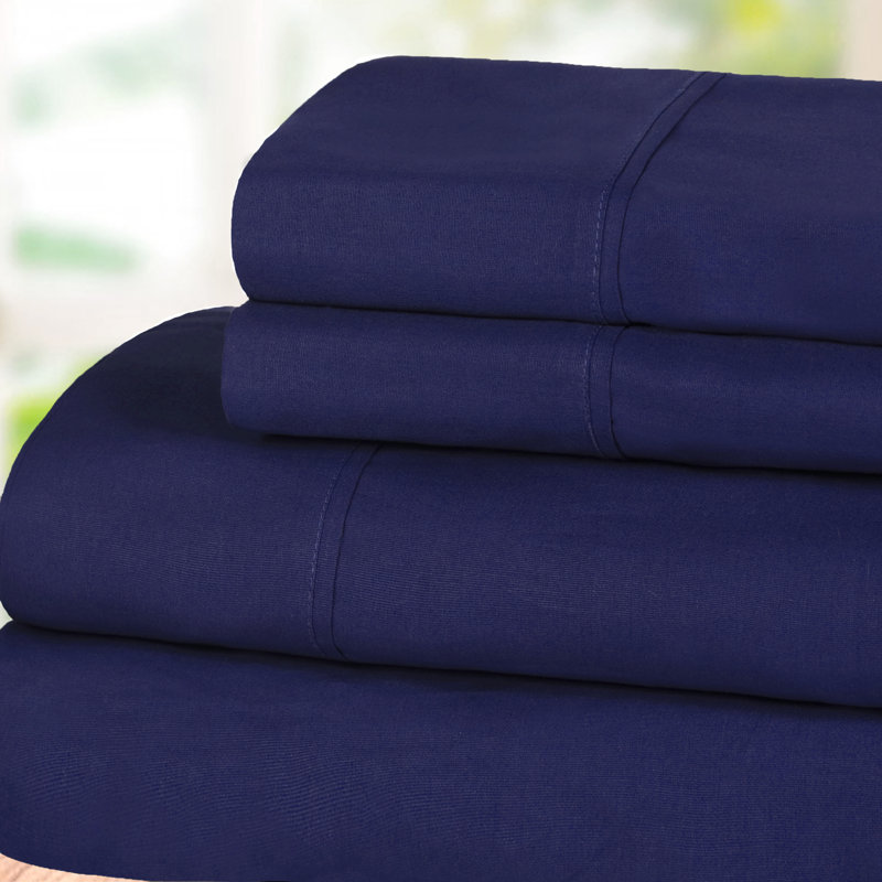 Ensemble de draps en coton percale à densité de tissage 300 fils Percale, Ensemble de draps pour lit simple TG + 1 drap-hous