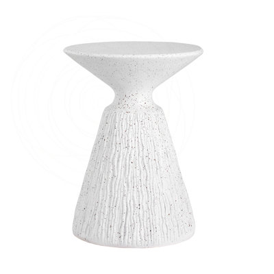 Retro Speckled Textured MGO Side Table Indoor Outdoor