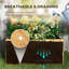 52L Wooden Planter Box with Trellis and Storage Shelves, Raised Garden Planter, Natural Finish