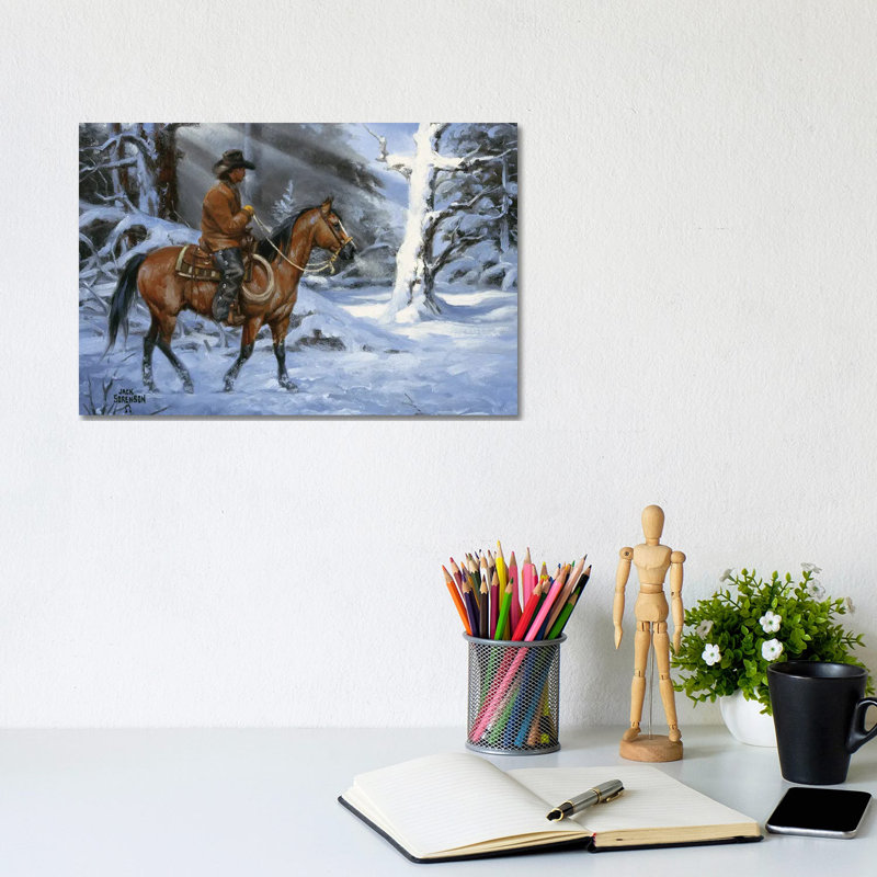 Silent Night, Holy Night by Jack Sorenson - Wrapped Canvas Painting, 20.32cm H x 30.48cm W x 1.91cm D