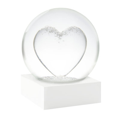 CSG Crystal Heart Snow Globe