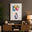 Penguin and Balloons Whimsical - Wrapped Canvas-1062650201-1062650183