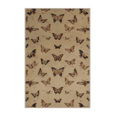 Tapis beige français lavable à la machine