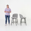 Tabouret de bar et de comptoir pivotant Brendaly (ensemble de 4) - Similicuir-2129890211