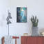  «Blue Fluid Magic» par Jean Plout, art mural en métal, 16 po x 24 po-1984219394