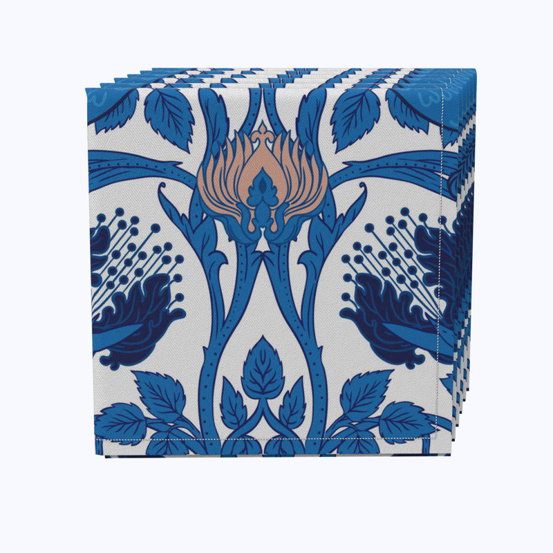 Cotton Floral Square Napkin