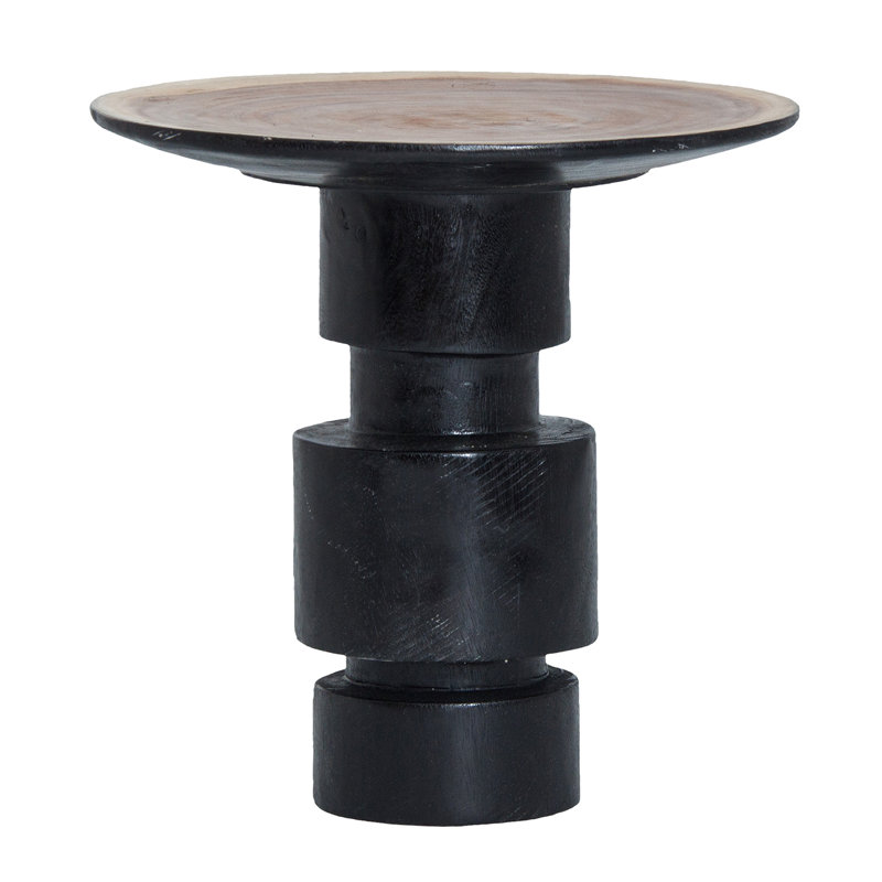 Sauris Solid Wood Drum End Table