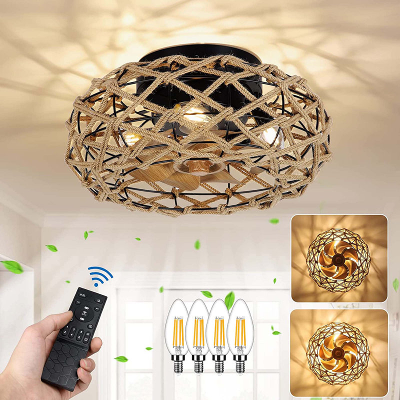 Ventilateur de plafond 12 po avec ensemble d'éclairage Turnerville