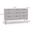 Dufresne 3+3 Wide Chest of Drawers, Industrial Design