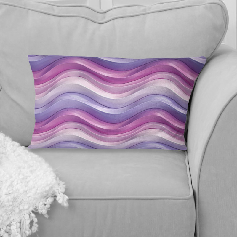 Coussin lombaire mauve rétro Wave - mauve