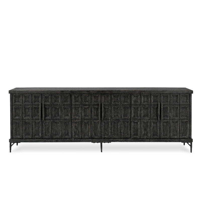 Willmark 106" Sideboard, Timeworn Black