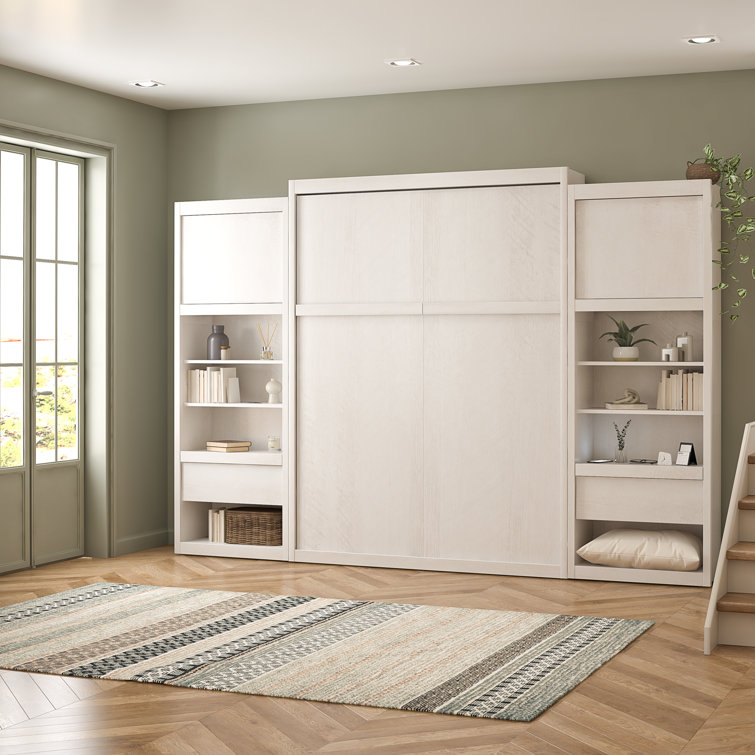 Wexford Murphy Bed with Side Cabinet Storage