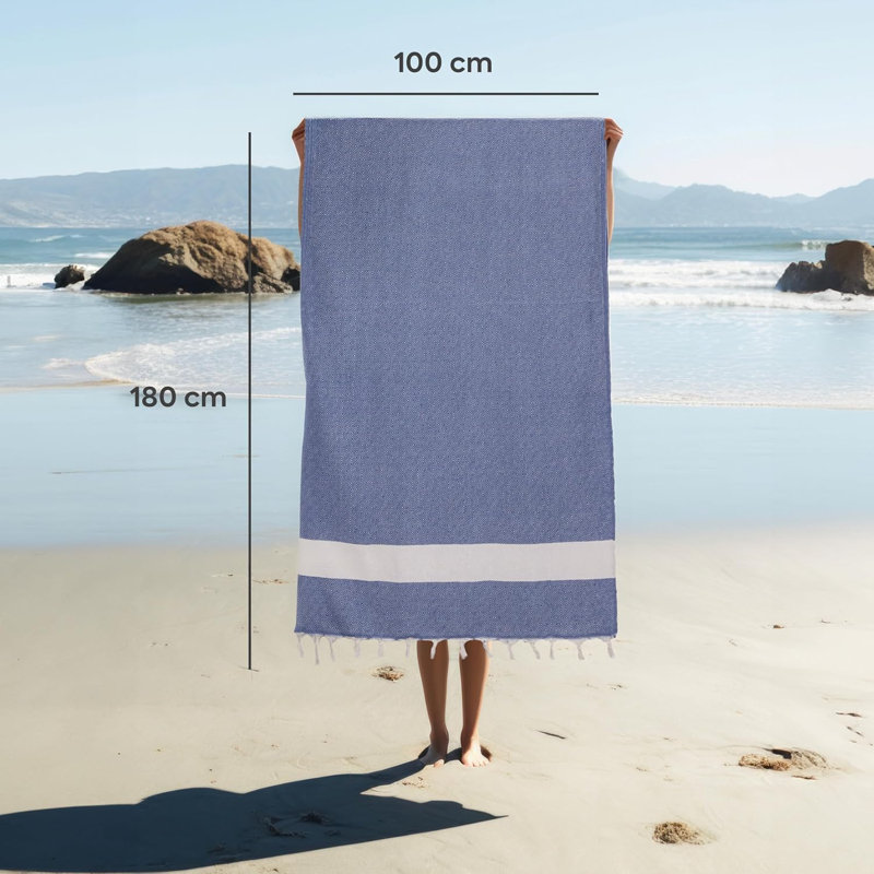 Serviette de plage Diamond en coton peshtemal - 100 x 180 cm, serviette de plage Hammam légère, à séchage rapide, à haute capacité d'absorption, douce et respirante, utilisation polyvalente (2)