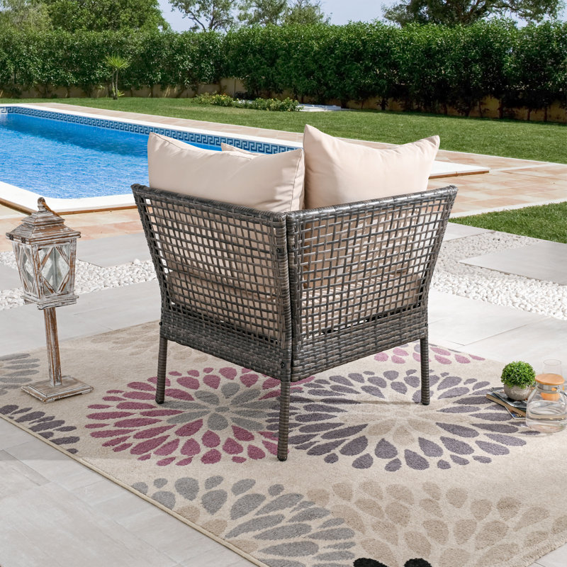 Chaise longue d'extérieur avec coussins Addiego