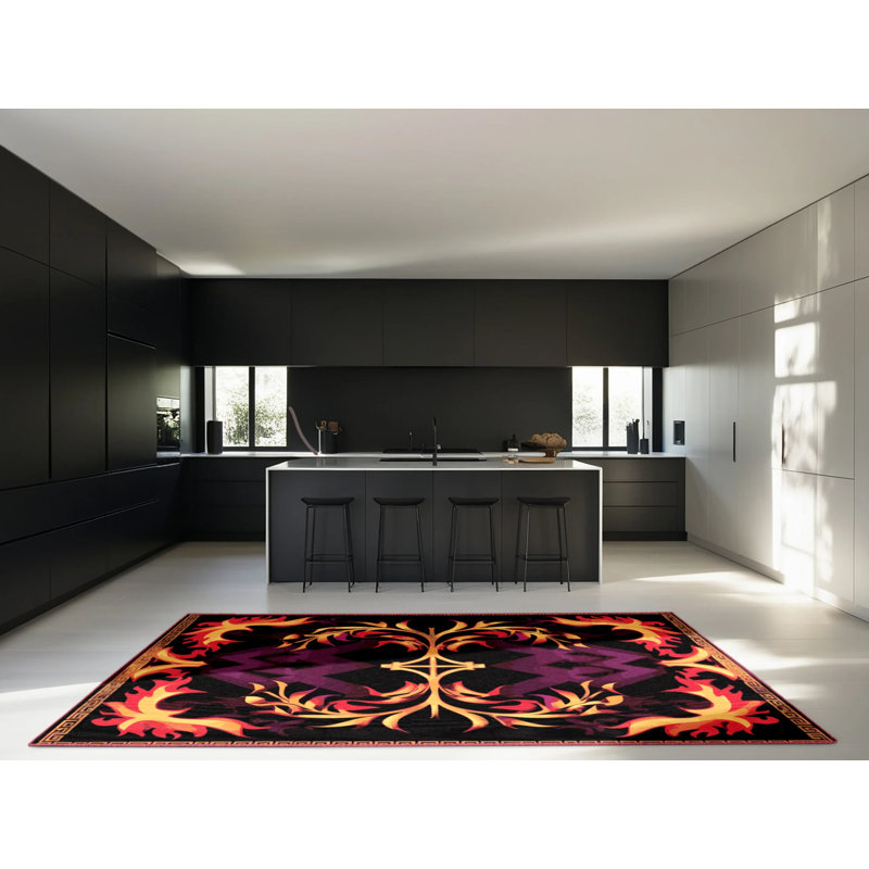 Golden Cascade Rug, Rectangle 3' x 5'