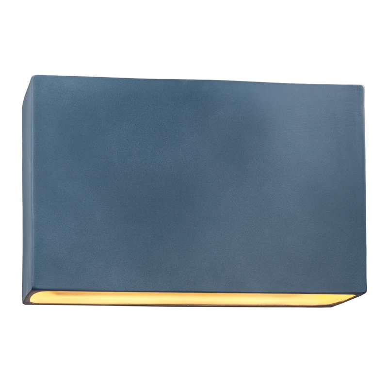 Bergen Beach Ceramic Wall Light, 8" H x 16.5" W x 4" D, Midnight Sky