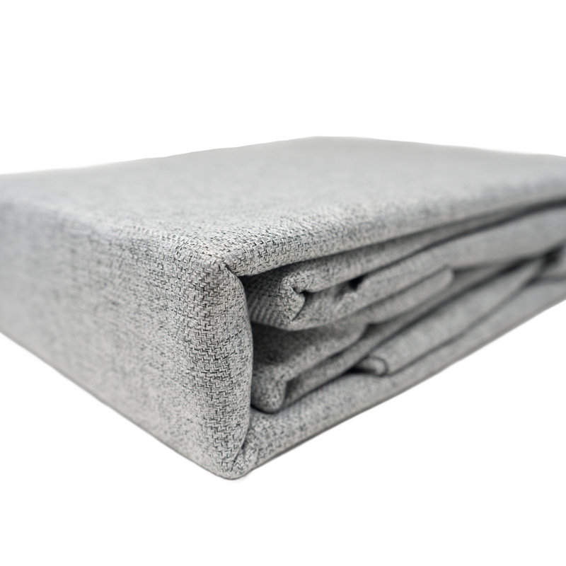 100% Polyester Thermal Blackout Pair Curtains Panel, Riverside Gray