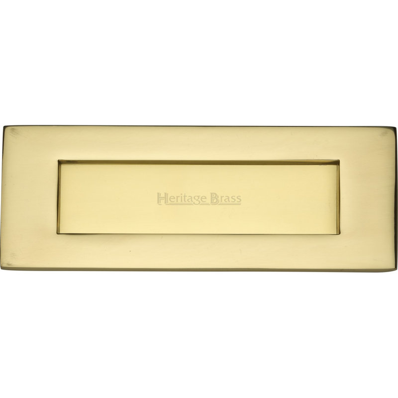 Heritage Brass Heritage Letterplate, 9.6 cm H x 30.5 cm W, Polished Brass