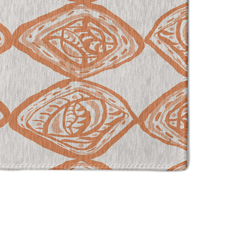 Safari Chenille Geometric Indoor Rug, Rectangle 4' x 6'