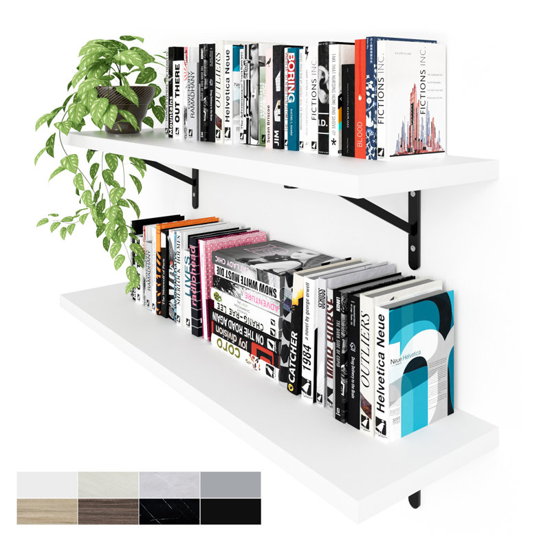 Ensemble de 2 pièces Cipolla 36 po x P 36 po x 36 po, blanc, Blanc, H 0,75 po x l 36 po x P 0,75 po