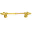 Charlemagne classic 4 inches c.c. pull with small Fleur De Lys on endsin Gilded Mercury-2029913279-2029913250