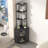 22.2'' Corner Triangle 5 Tier Wine Bar Cabinet With LED Light And USB Charging Port-2041381236