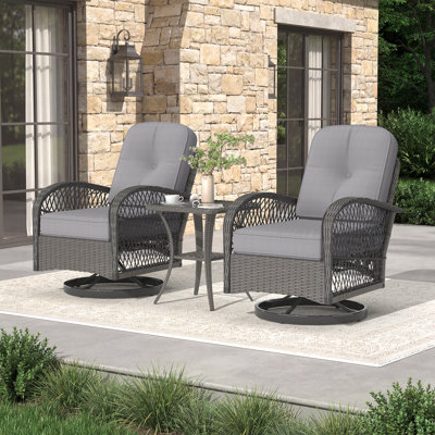 2 - Person Patio Conversation Set with Cushions