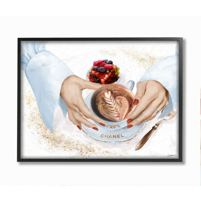 " Glam Coffee Shop Women's Fashion Brand Latte Art " by Ziwei Li