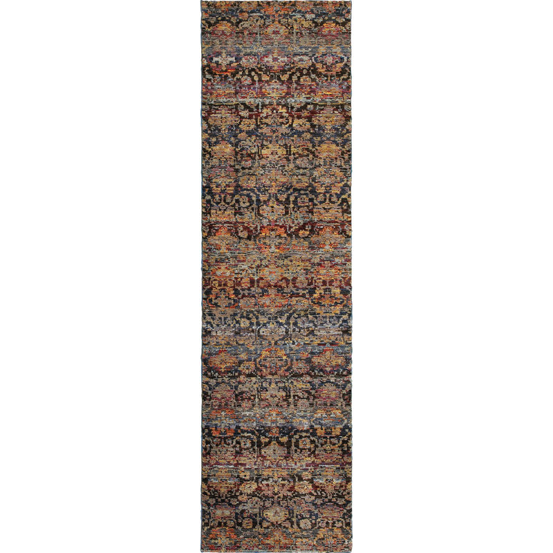 Tuma Abstract Indoor Rug, Runner 2'3" x 8'