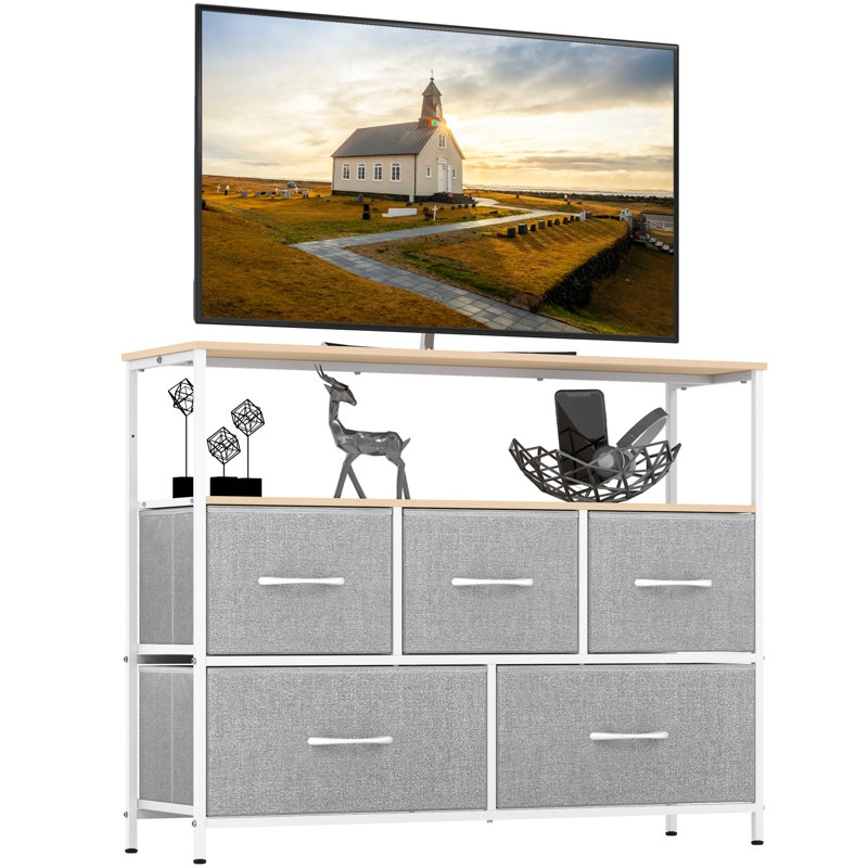 5 Drawer Storage Drawer, White