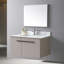 Dessus de meuble-lavabo en pierre de 37 po Montary de style Montary avec lavabo rectangulaire encastré en céramique et trou de robinet simple Montary