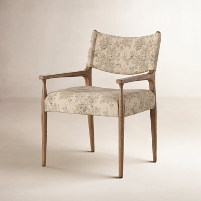 Tara Linen Oak Dining Armchair