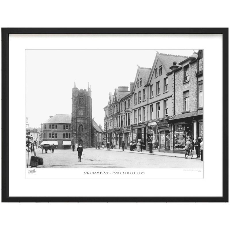 Okehampton, Fore Street 1904 by Francis Frith - Single Picture Frame Print, 45cm H x 60cm W x 2.3cm D