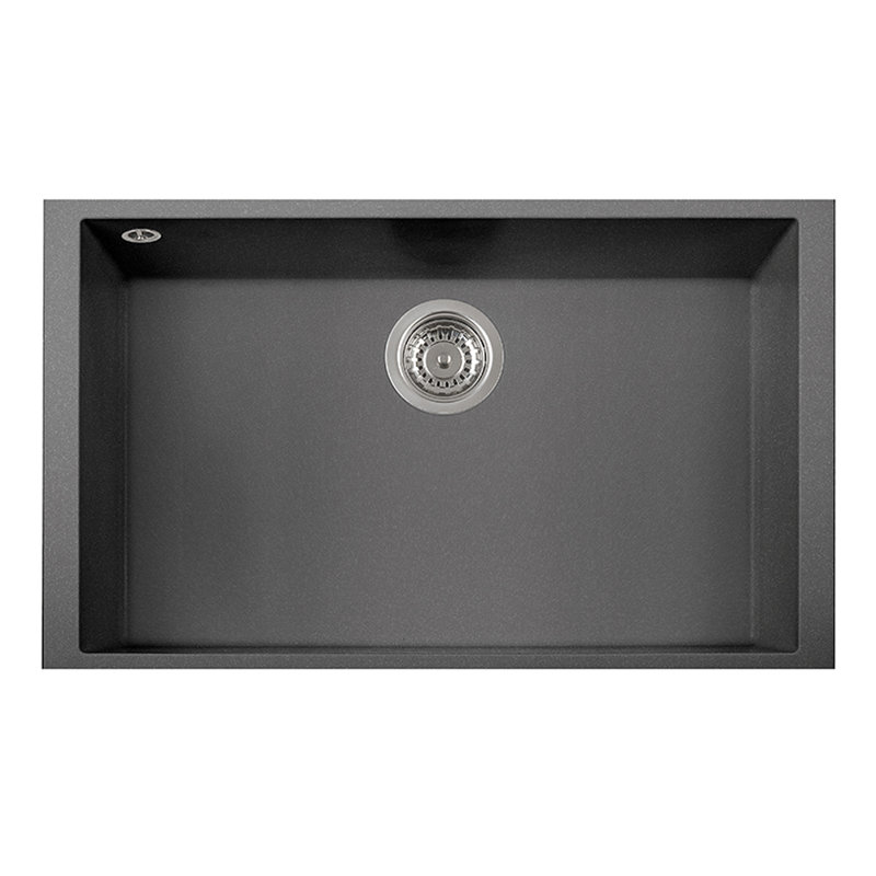 Undermount Quartz Kitchen Sink, Titanium