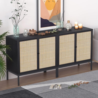 Crumley Solid Wood Accent Cabinet
