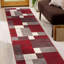 Tapis rouge / gris Allyne-618563136