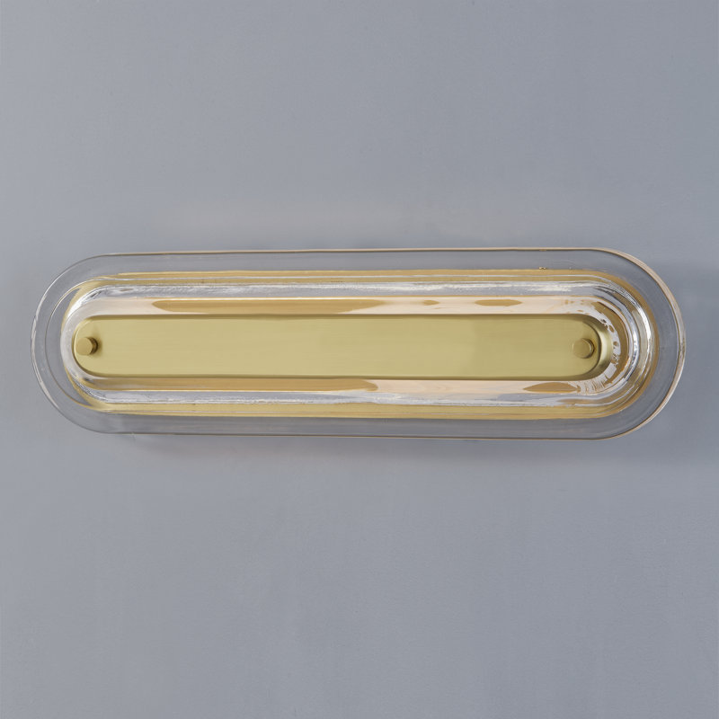 Applique murale Litton par PEMBROOKE & IVES, Laiton vieilli, H 21,25 po x l 5,75 po x P 5,75 po