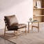 Fauteuil d'appoint en similicuir Aldora