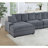 Modern Sofa Contemporary 6Pc Modular Sectional Set Corduroy Couch LAF  RAF Chairs 2X Armless Chairs 2X Ottomans Living Room Furniture-106027598