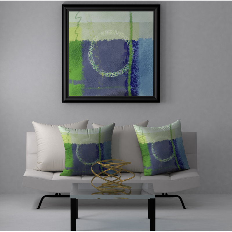 Housse et insert de coussin décoratif effervescent attrayant, 24" X 24"