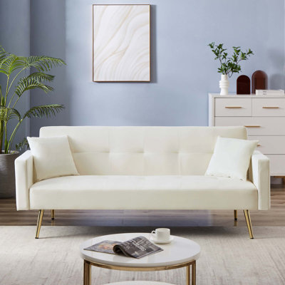 73.31'' Velvet Modern Sofa Convertible Sofa Bed Sofa Sleeper Living Room Sofa Comfy Couch
