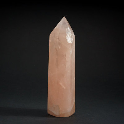 Polished Rose Quartz Obelisk from Brazil (1.2 Lbs)