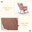 Chaise berçante en tissu Teddy-402982927