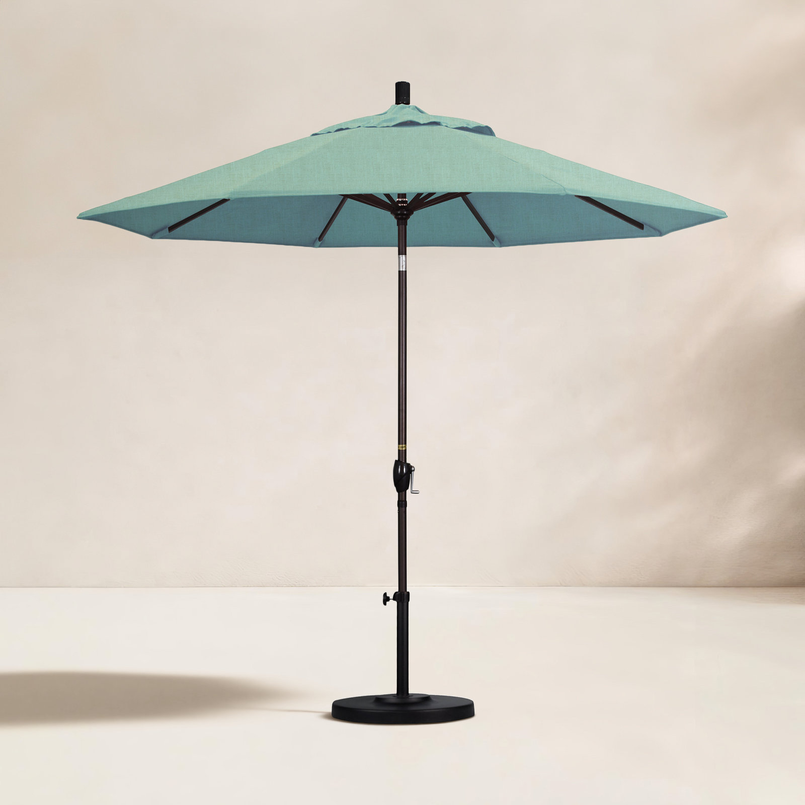 Iuka 9' Umbrella, Canvas Spa Sunbrella® Canvas