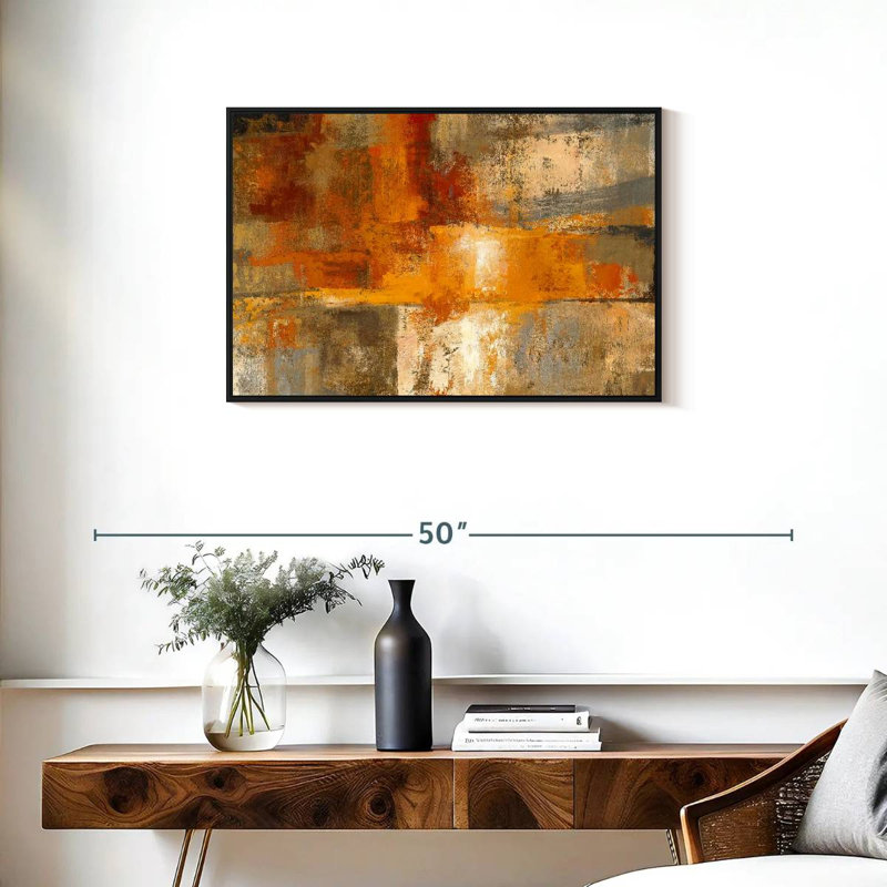 Avery Silver and Amber, 21" H x 31" W