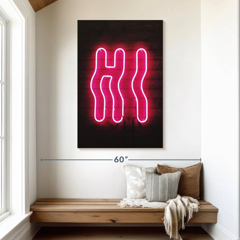 Hi Hi Neon Sign, H 48 po x l 32 po