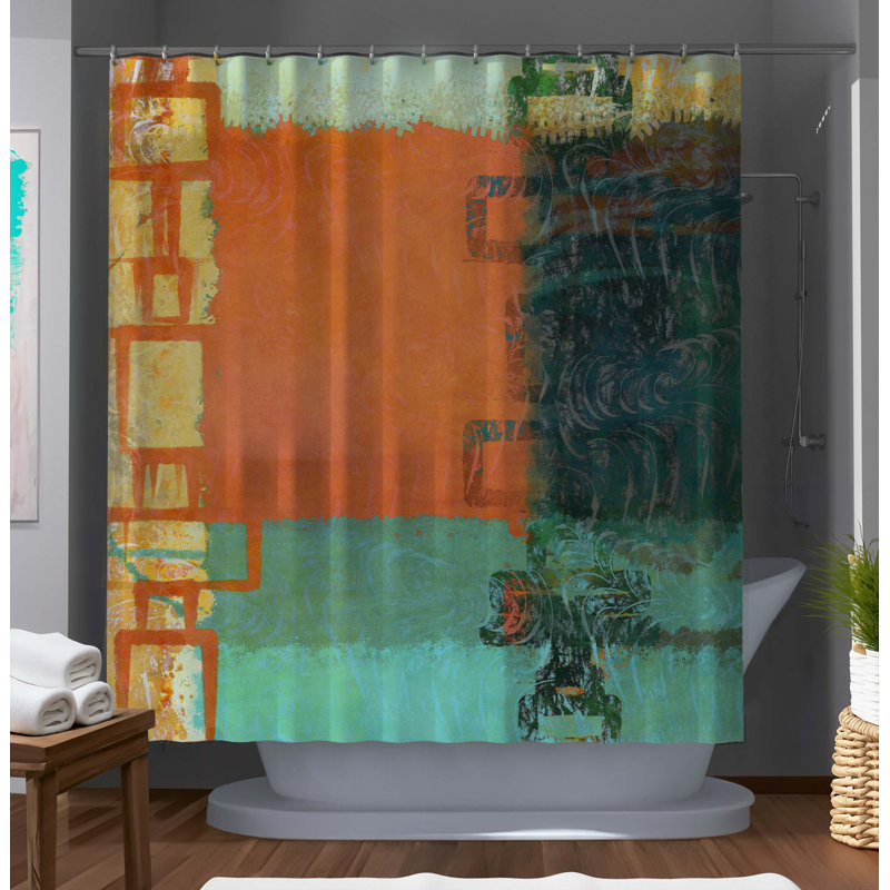 Tan Impressive Designer Shower Curtain