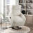 Beige Plush Corduroy Power Lift Recliner Chair - Contemporary Comfort With Side Pocket For Living Room-770398296